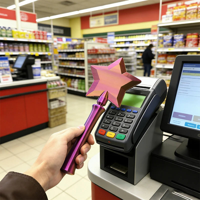 3D Printed NFC Magic Wand - Tap-to-Pay Contactless Card Holder