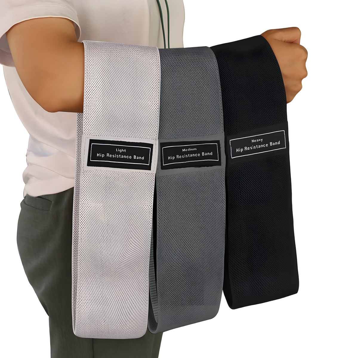 Fabric Hip Loop Resistance Band for Leg and Glute Workouts