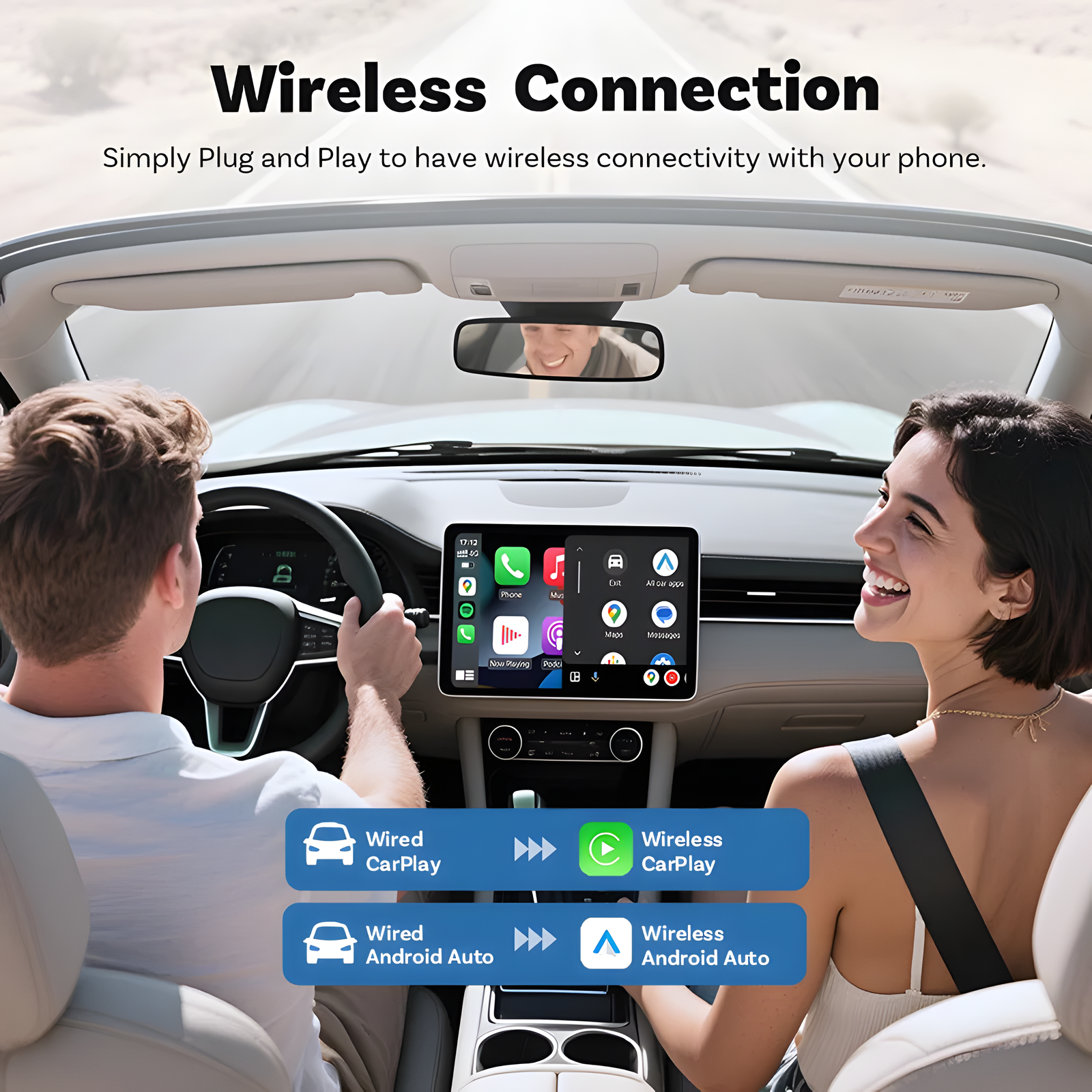 Wireless Car Adapter CP88-M – Wired to Wireless Converter