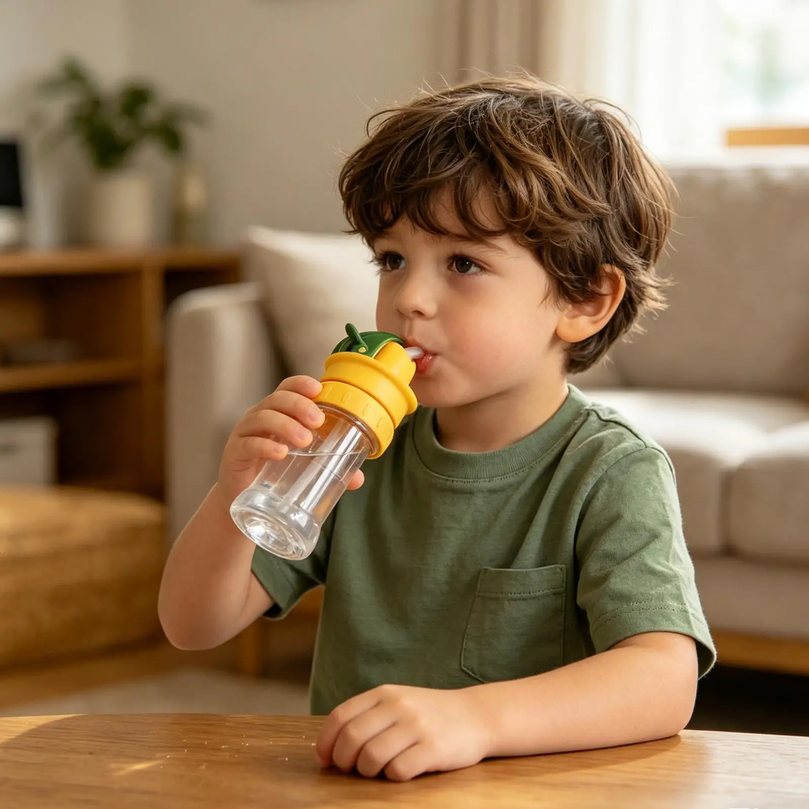 Toddler Bottle Straw Adapter with Dust Cover & Storage Box