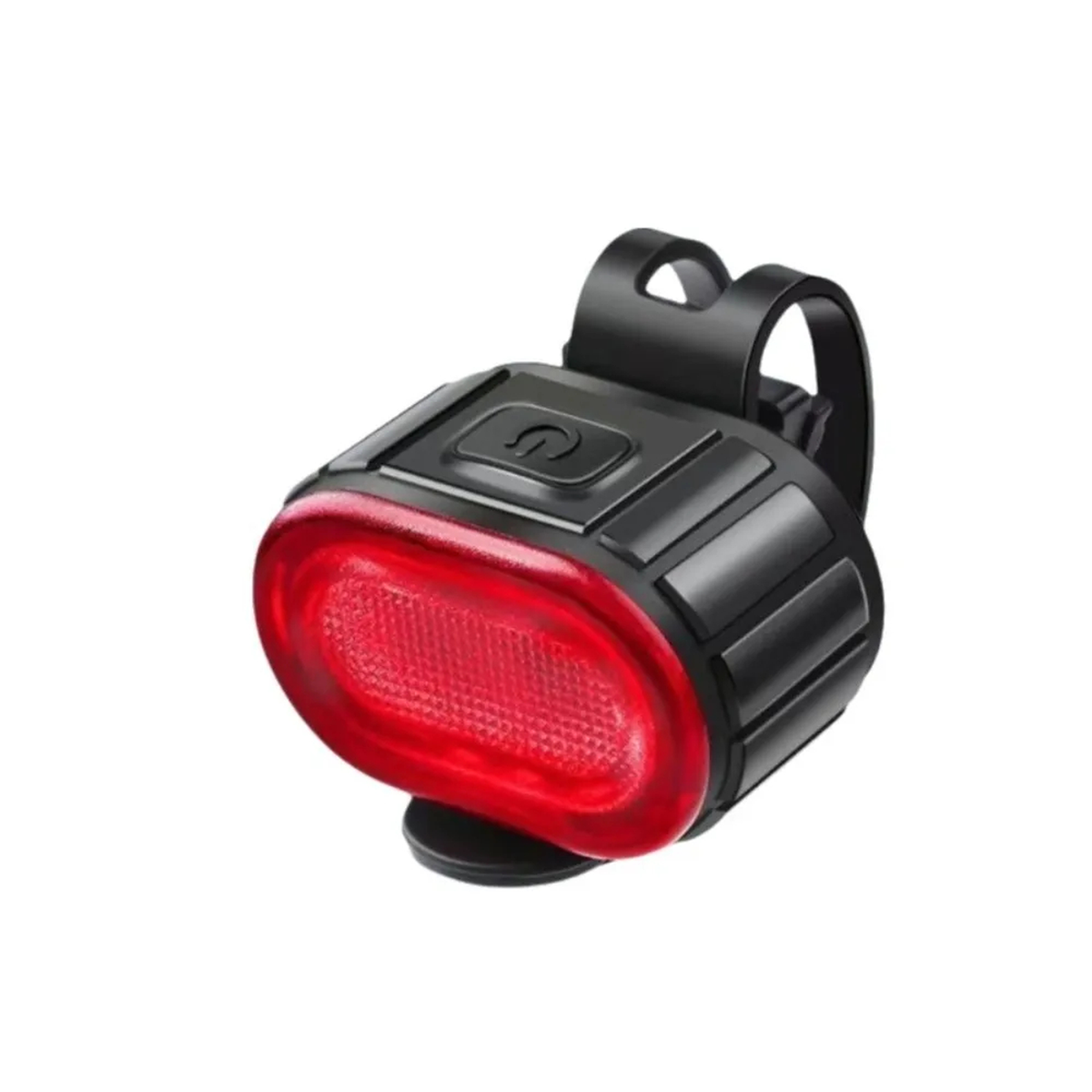 USB Rechargeable Front and Rear Bike Light Set with Straps
