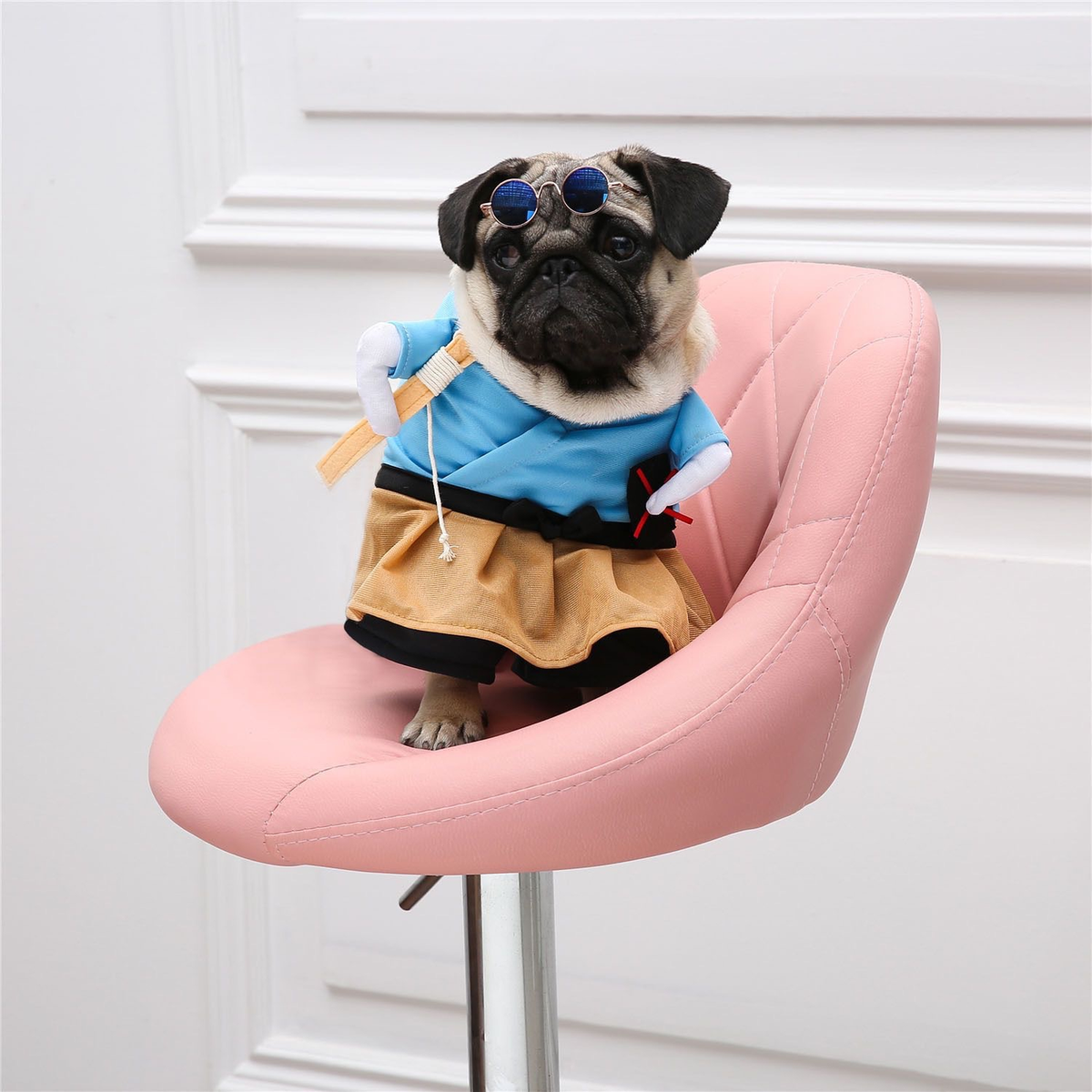Pet Halloween Costume with Nurse, Cowboy or Fisherman Styles