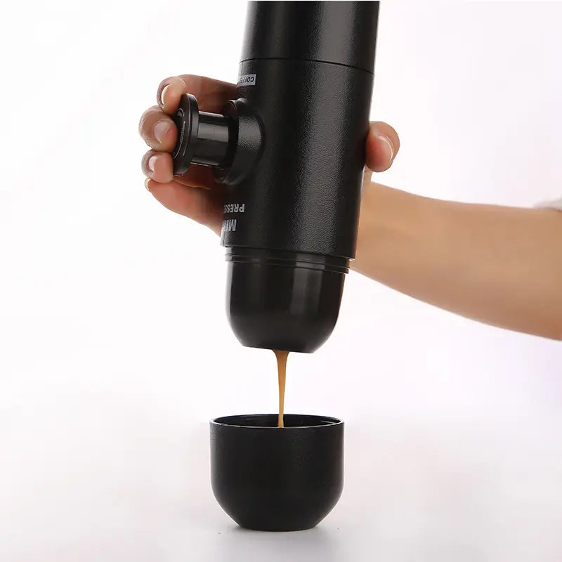 Portable Manual Espresso Maker - Handheld Coffee Press for Travel