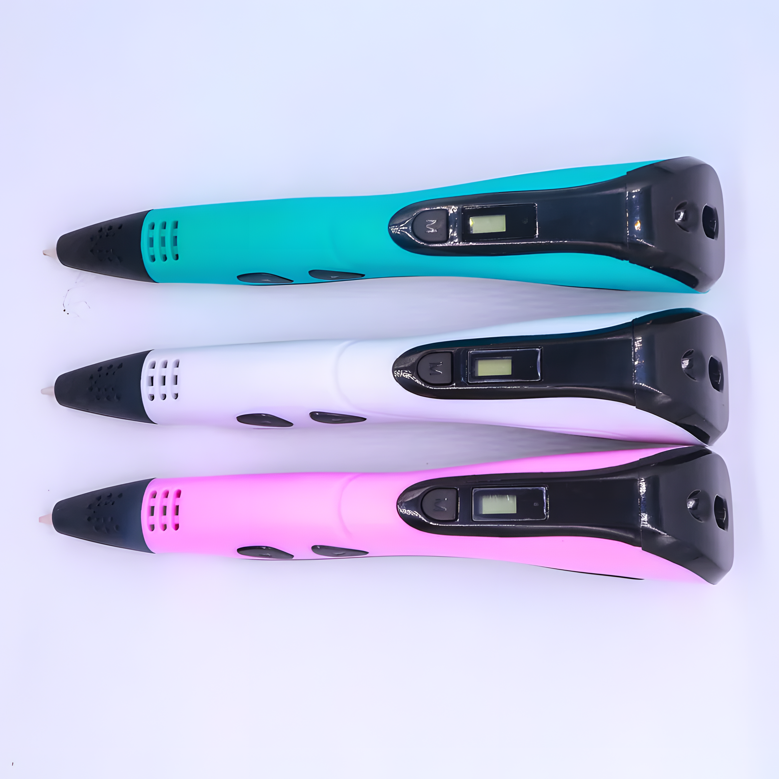USB Rechargeable 3D Printing Pen – Pink, Blue & White