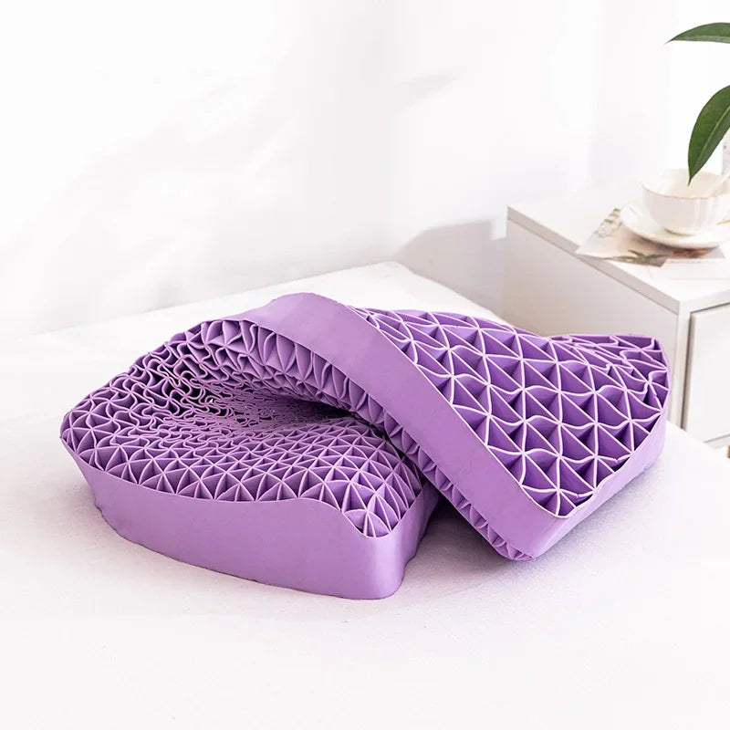 Breathable TPE Cervical Neck Pillow – Dual Height Support