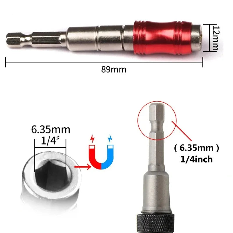 Magnetic Pivoting Drill Bit Adapter – 20° Flex Angle Driver