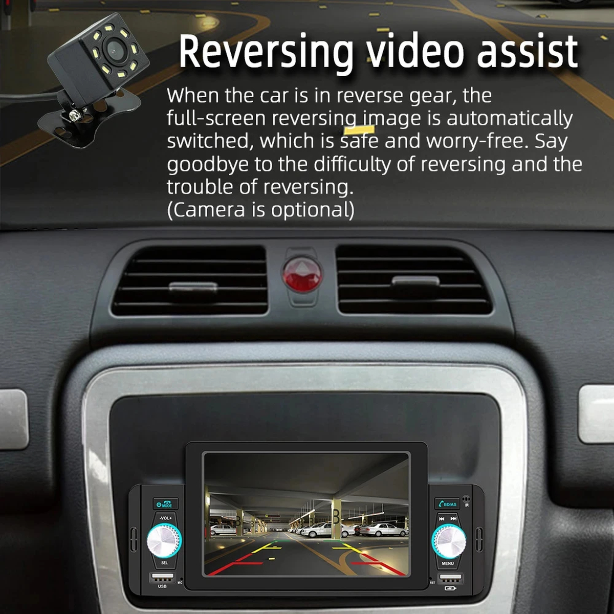 5-Inch Bluetooth Car Multimedia Screen with Phone Integration