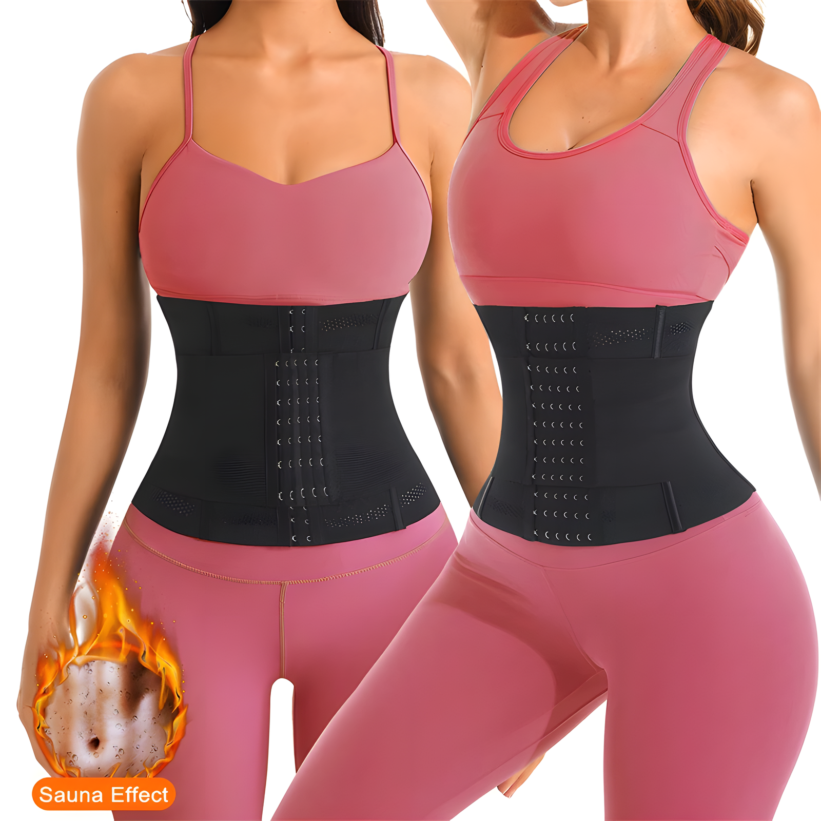 Breathable Mesh Waist Trainer with Steel Bones XS-3XL