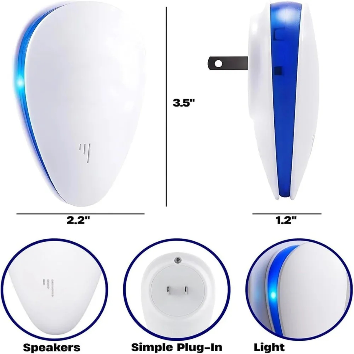 Plug-In Pest Repeller for Indoor Household Spaces
