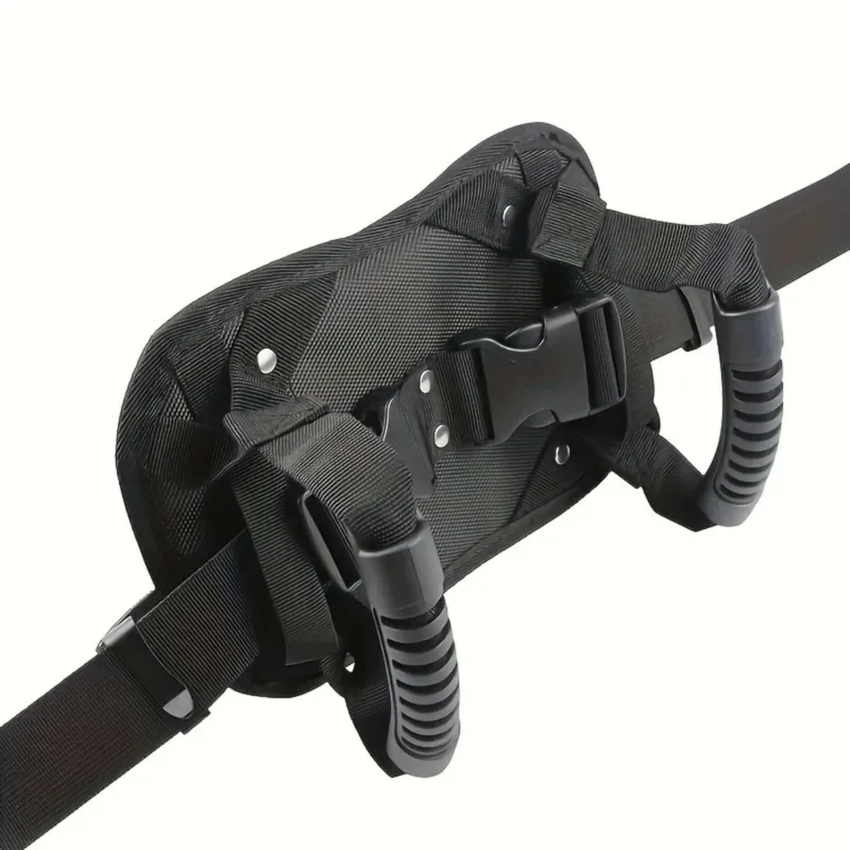 Adjustable Motorcycle Passenger Grip Belt with Dual Handles
