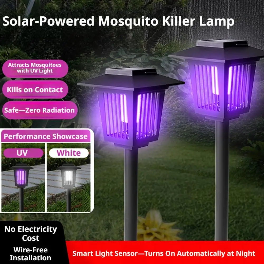 Solar Mosquito Killer Garden Lamp with Dual Light Mode