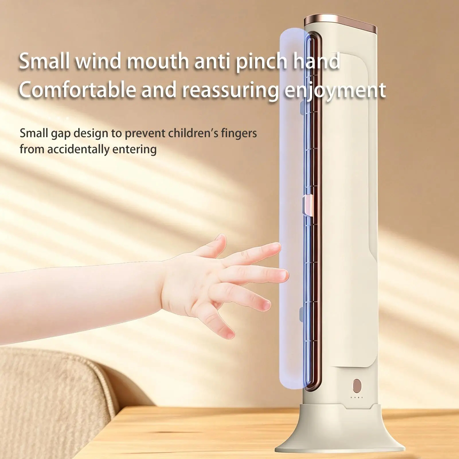 Bladeless Tower Fan Quiet Air Circulator for Home & Office