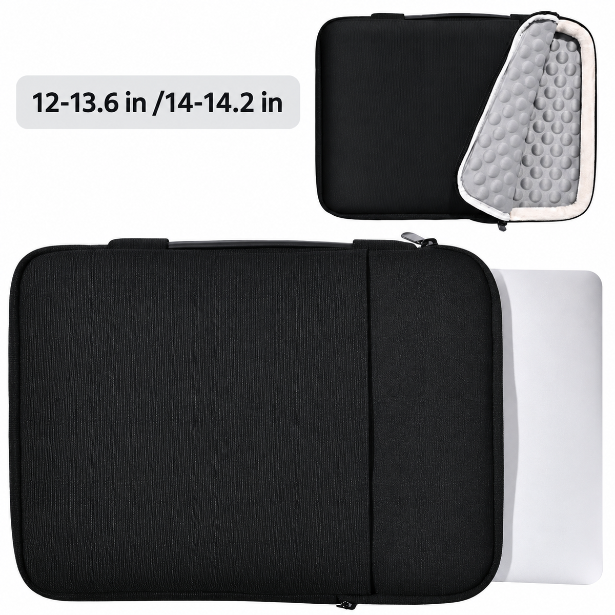 Padded Laptop Sleeve, Accessory Pocket and Luggage Strap