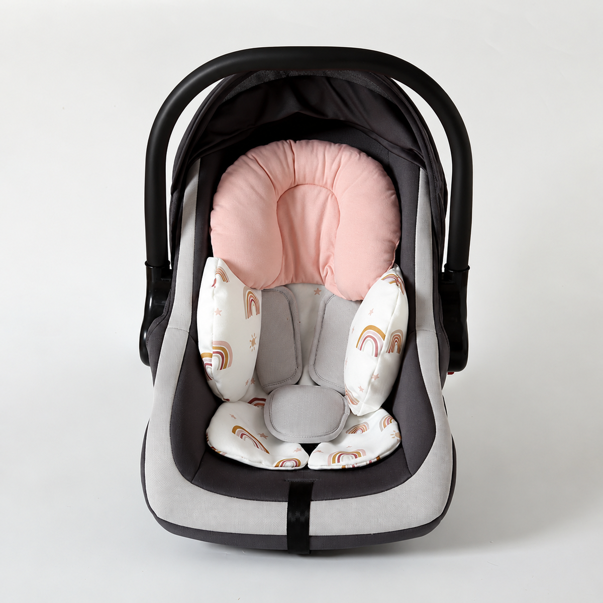 Padded Stroller Seat Liner in Rainbow or Elephant Print Options