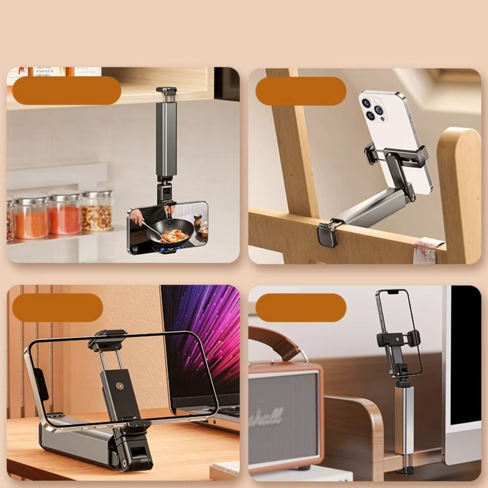 Folding Aluminum Phone Stand Adjustable Desk Holder – 2 Colors