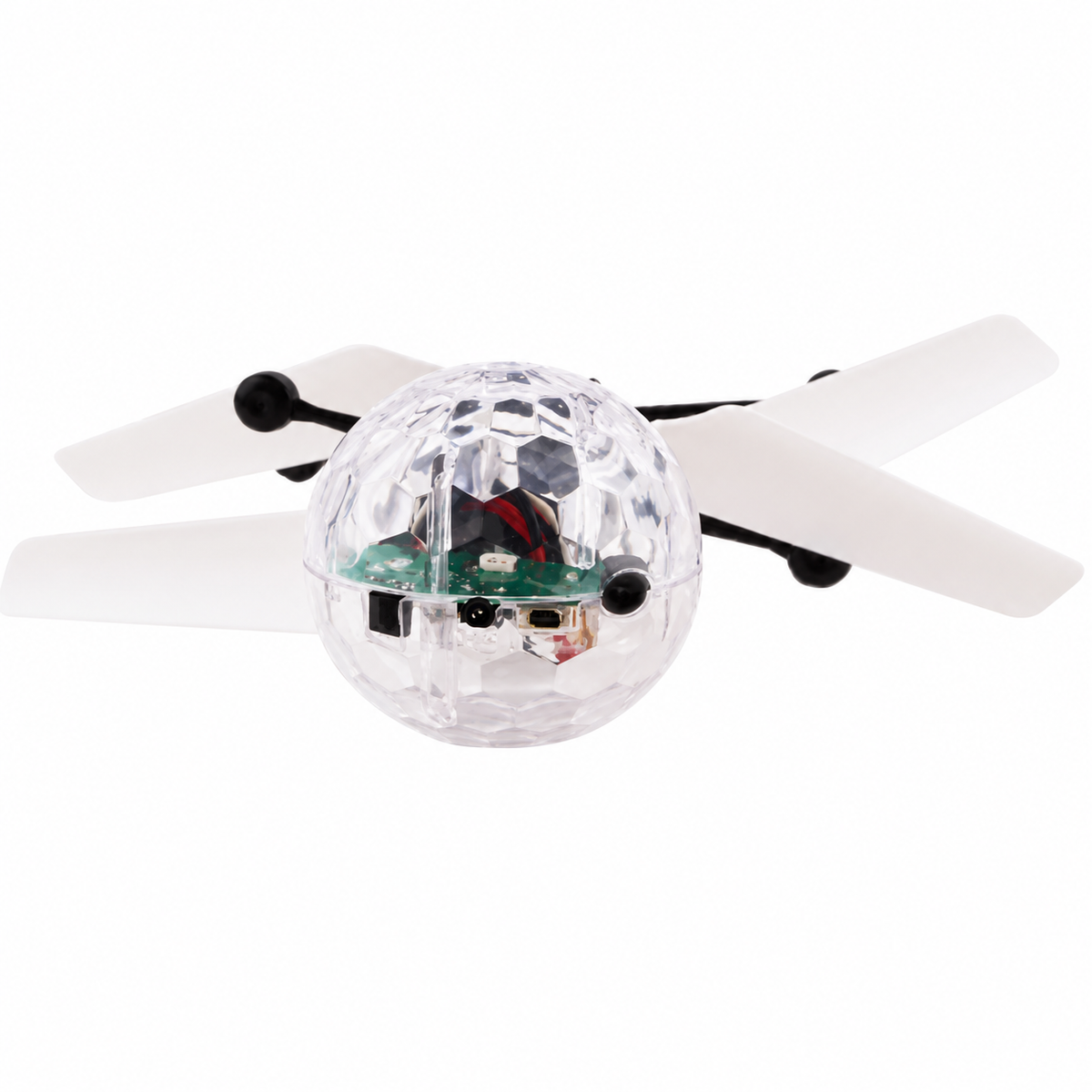 Hand-Controlled Flying Ball Toy with Colorful Lights and Rotors