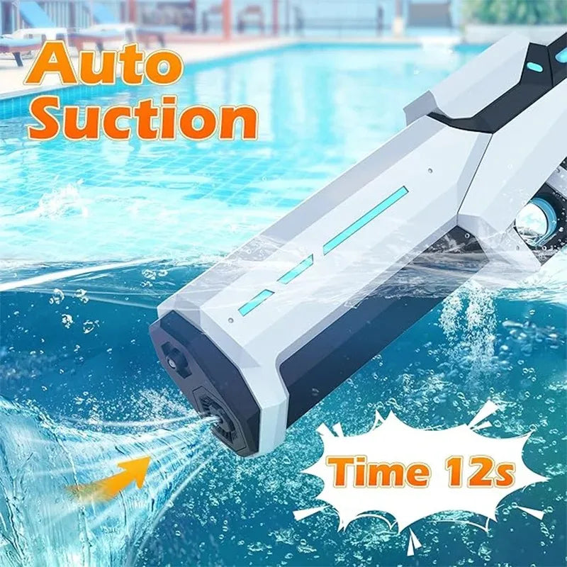 Electric Water Gun with 8-Meter Range - Fun for Kids and Adults