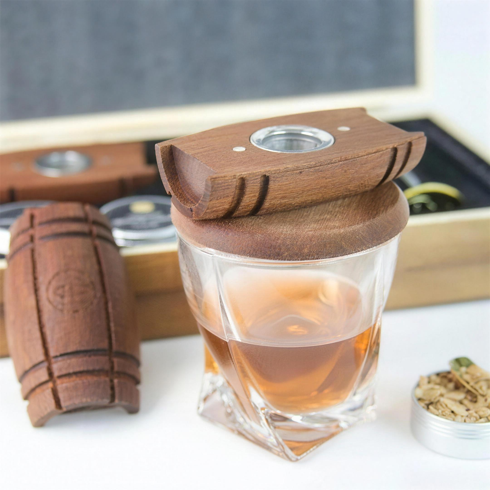 Cocktail Smoker Kit with Torch & 4 Wood Chip Flavors