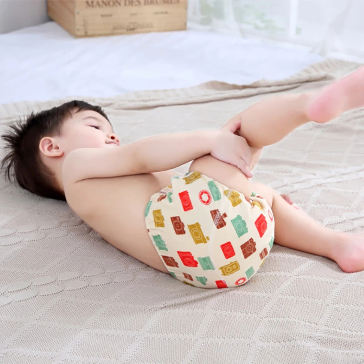 Washable Toddler Training Pants with Cotton and Elastic Waist