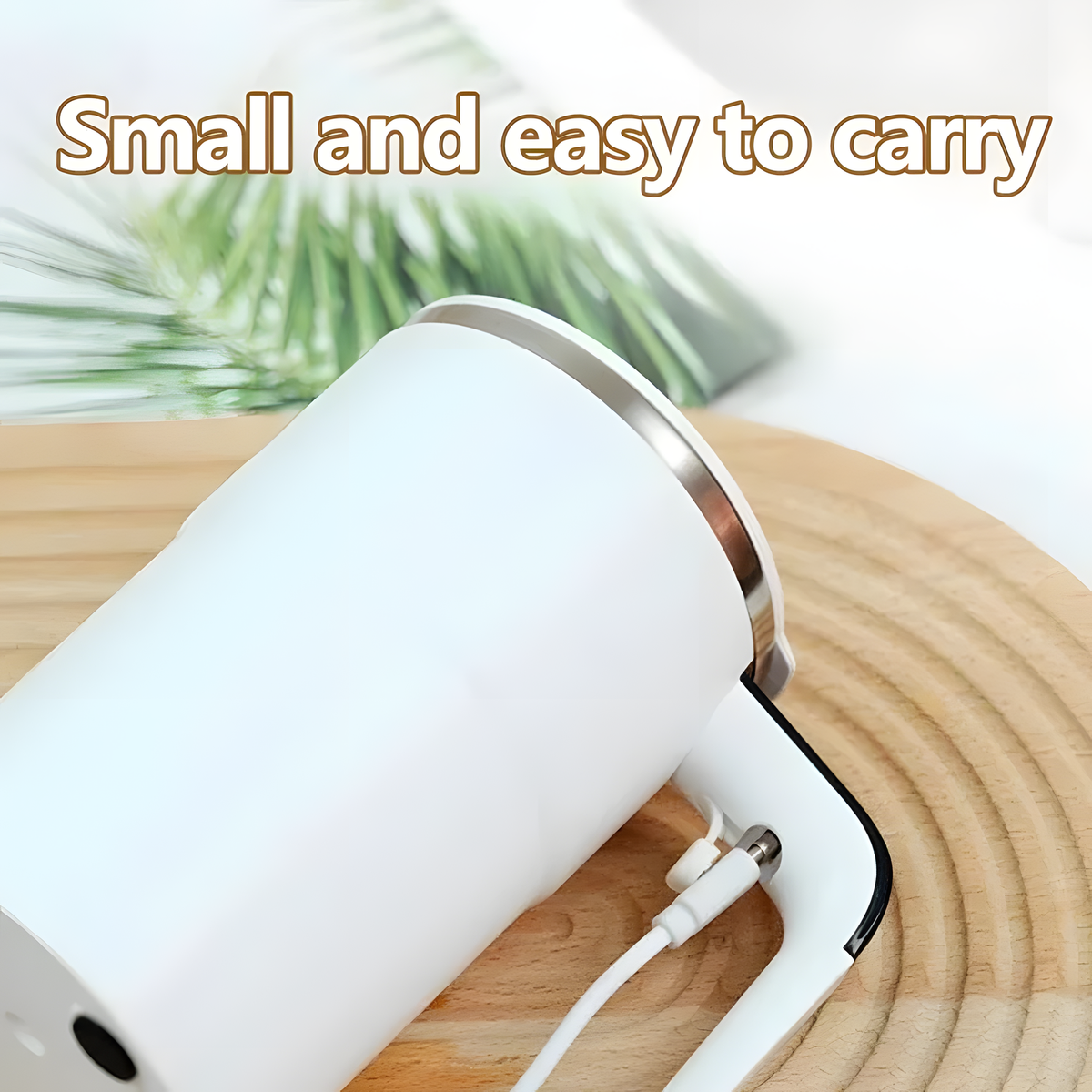Automatic Magnetic Stirring Mug with Temperature Display