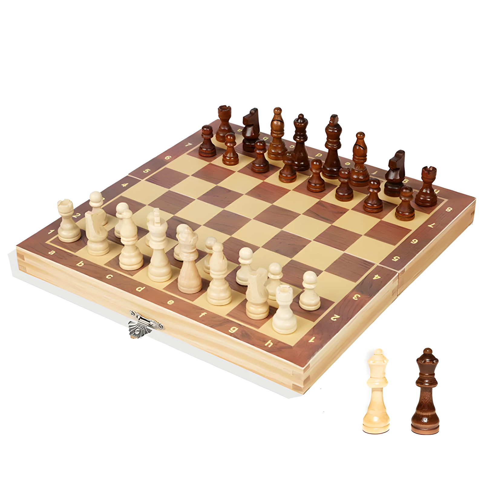 Magnetic Foldable Chess Set with Travel Board and Pieces