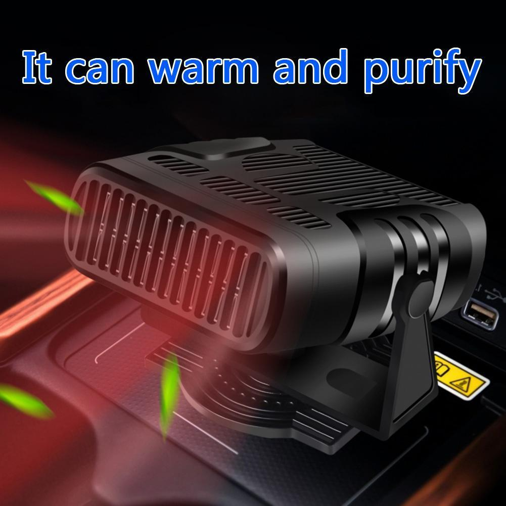 Car Heater and Defroster with Adjustable Base, 12V or 24V