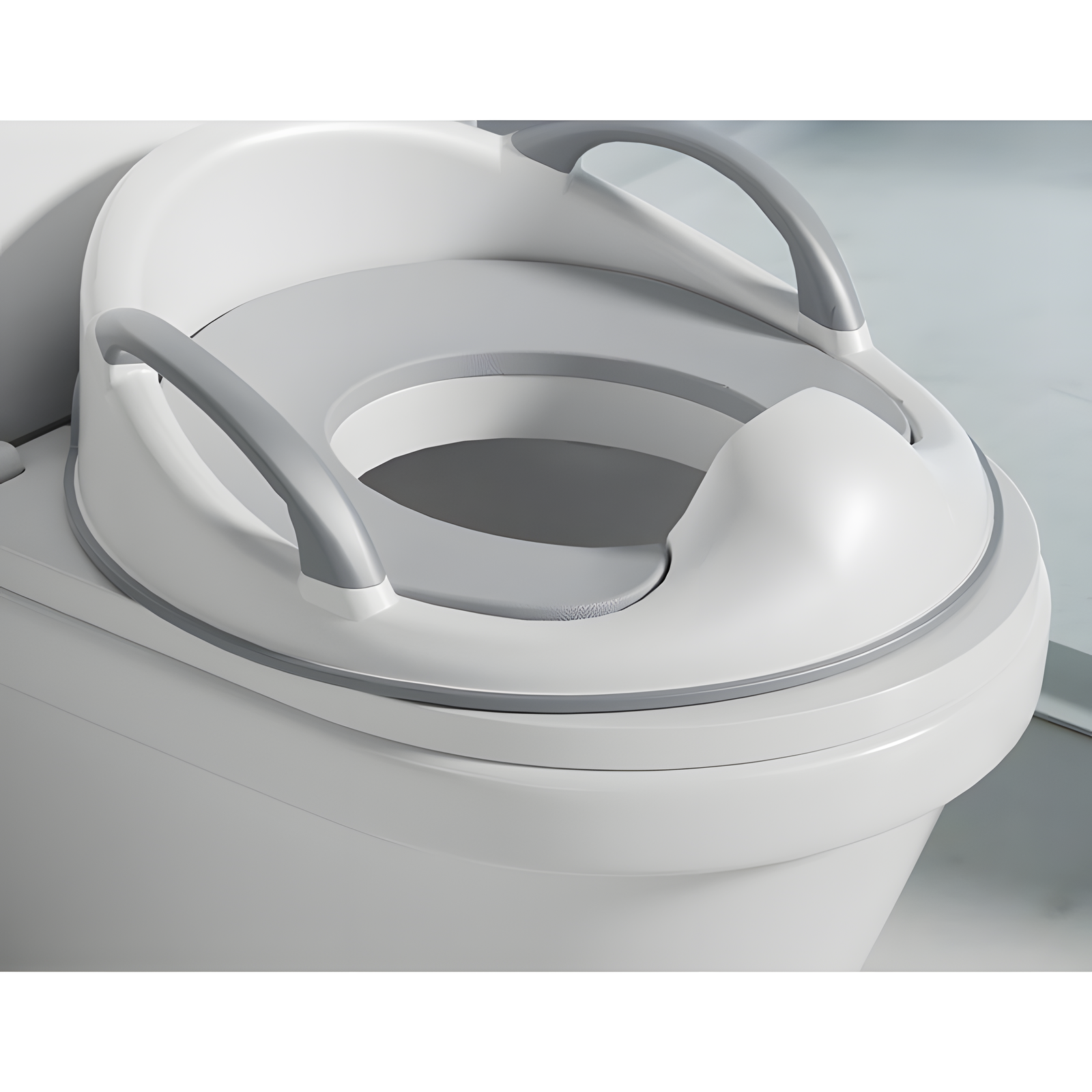 Toddler Toilet Seat Potty Training Insert TPE & PVC Gray