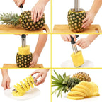 Stainless Steel Pineapple Corer - Easy Slicer & Peeler Tool