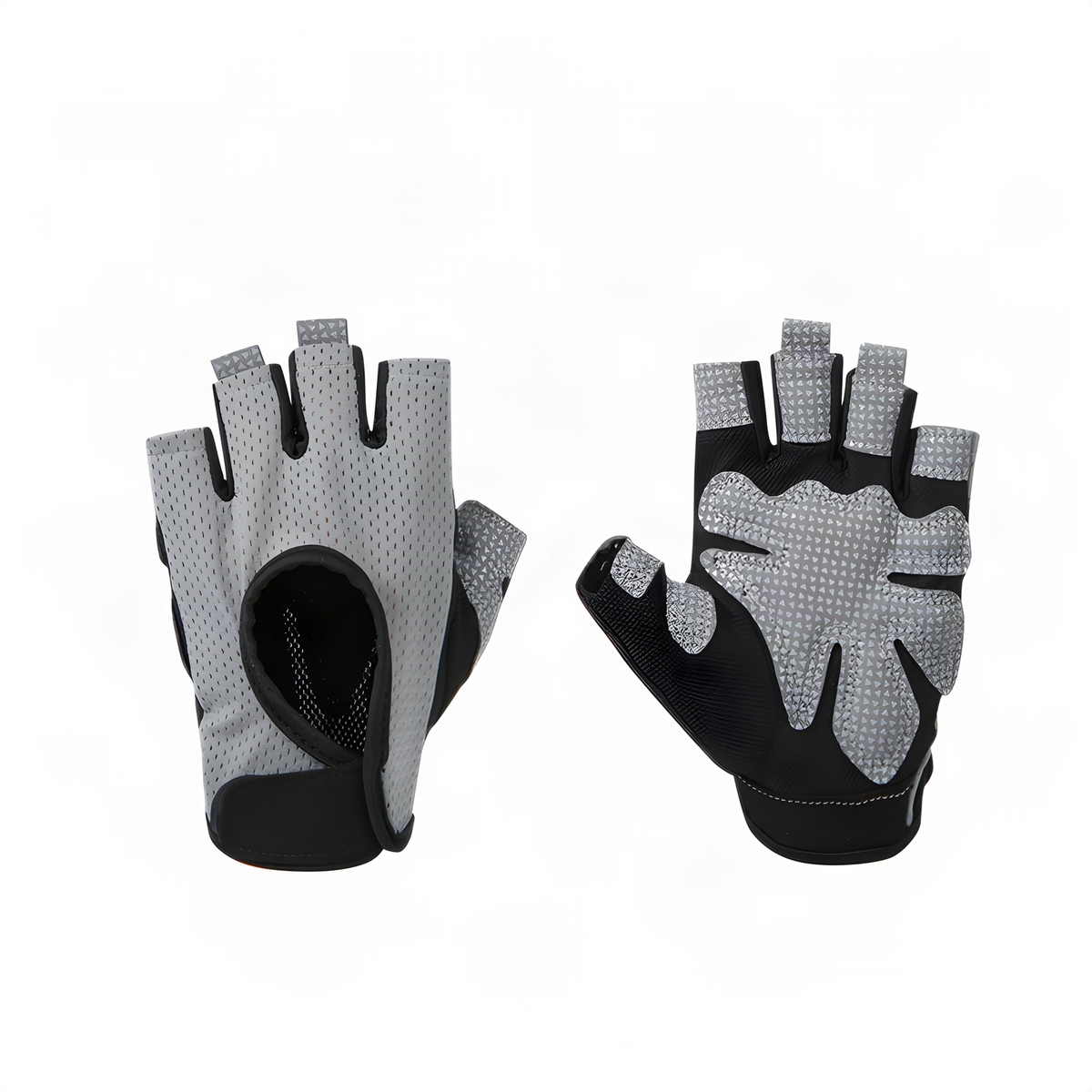 Padded Half-Finger Workout Gloves with Adjustable Wrist Closure