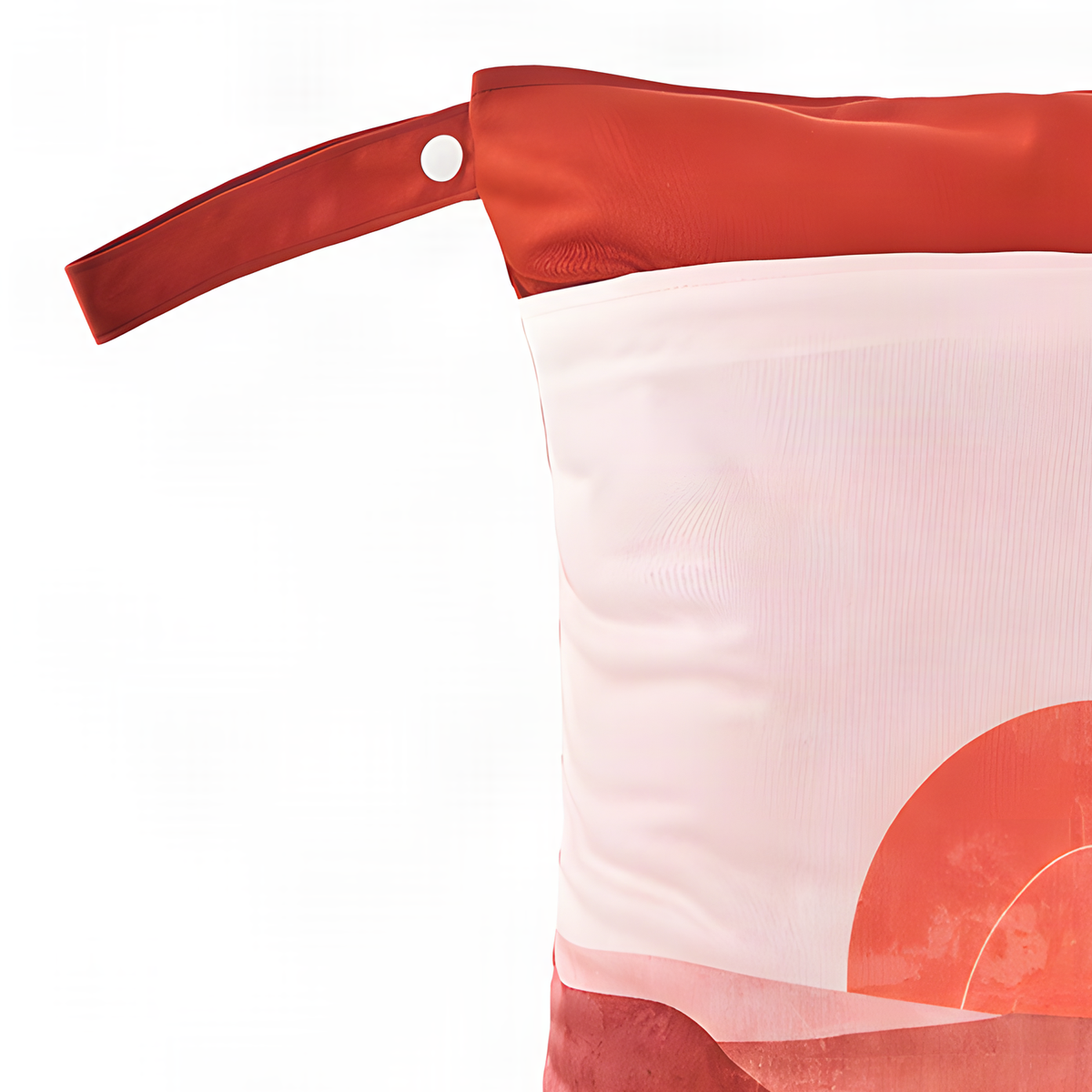 Double-Zip Wet Bag with Two Separate Pockets and Snap Loop
