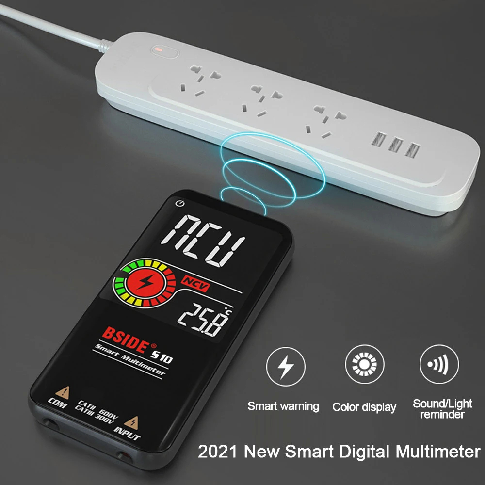 Smart Digital Multimeter with 3.5" Color Display & NCV