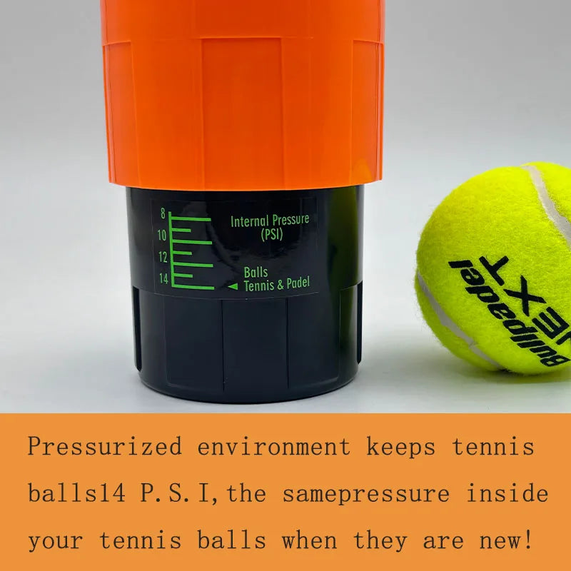 Professional Tennis Ball Pressure Keeper (Maintain Bounce & Extend Ball Lifespan)