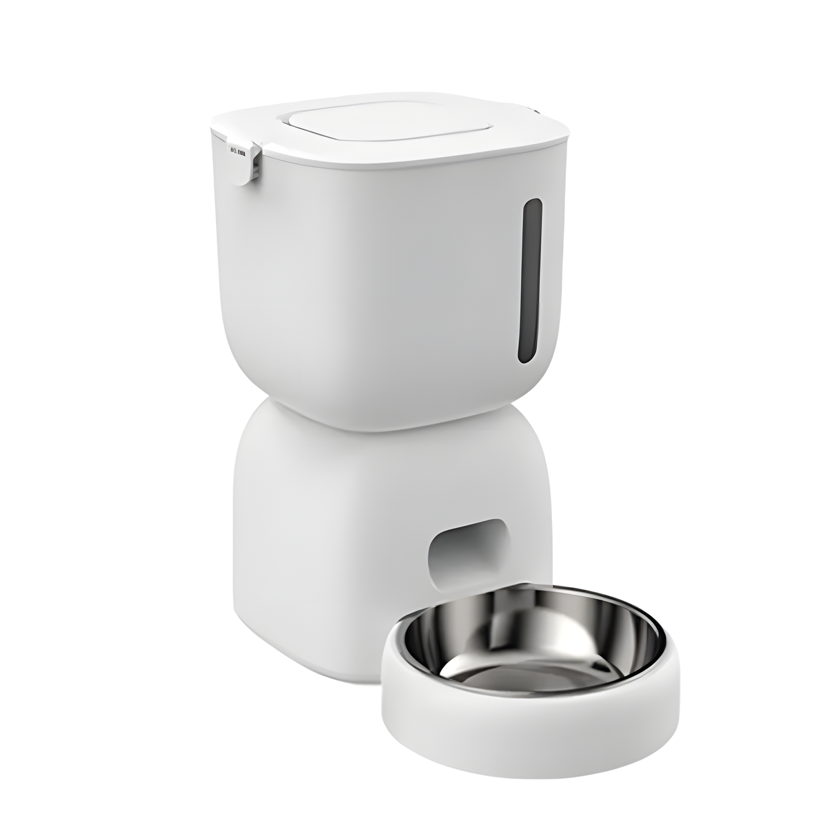 Automatic Pet Feeder for Dry Food, White, Black or Cream