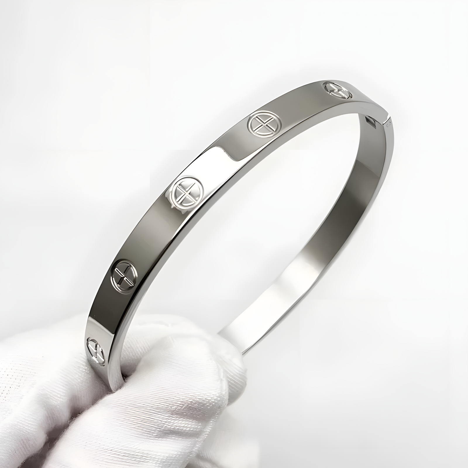 Titanium Steel Cuff Bracelet – Silver, Rose Gold & Gold 16–21cm
