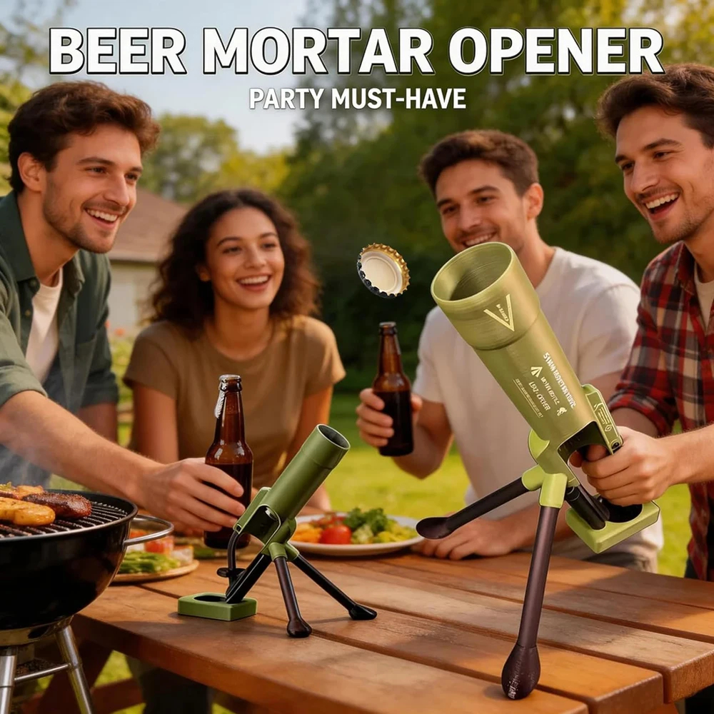 Mortar-Shaped Bottle Opener – Novelty Bar Tool 330ml / 500ml