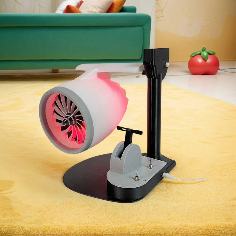 2-in-1 Mini Humidifier & Cooling Fan (Innovative Turbine Jet Engine Design)
