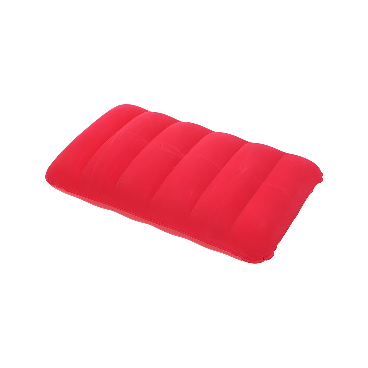 Flocked Inflatable Travel Pillow Soft PVC 47x30cm 7 Colors