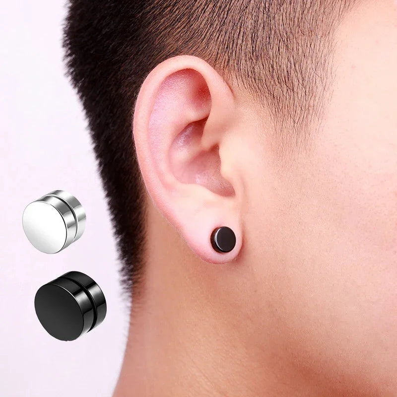 Magnetic Clip-On Zircon Stud Earrings – No Piercing Required