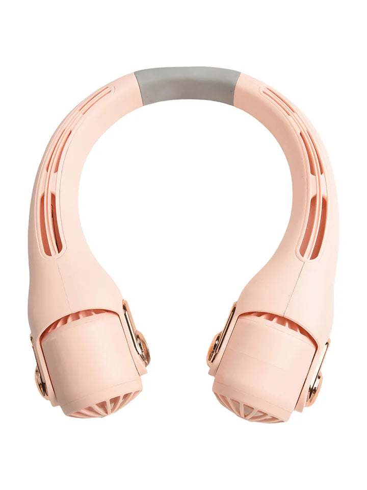 Wearable Bladeless Neck Fan – 3-Speed USB Rechargeable