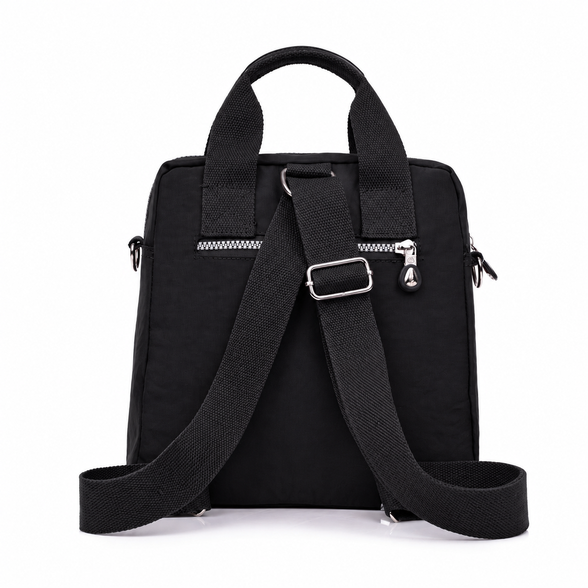 Multi-Pocket Nylon Convertible Backpack for Everyday Carry