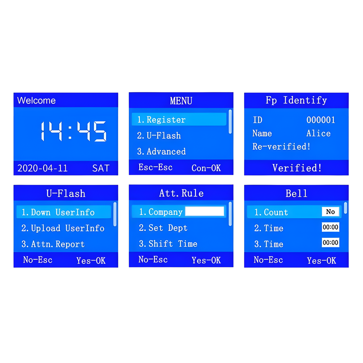 Fingerprint Access Control Reader, Keypad and 10 ID Fobs