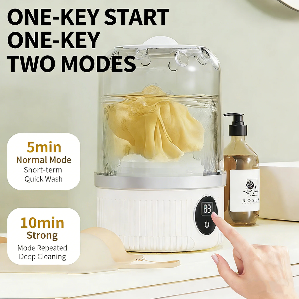 Mini Portable Washing Machine for Small Lightweight Loads