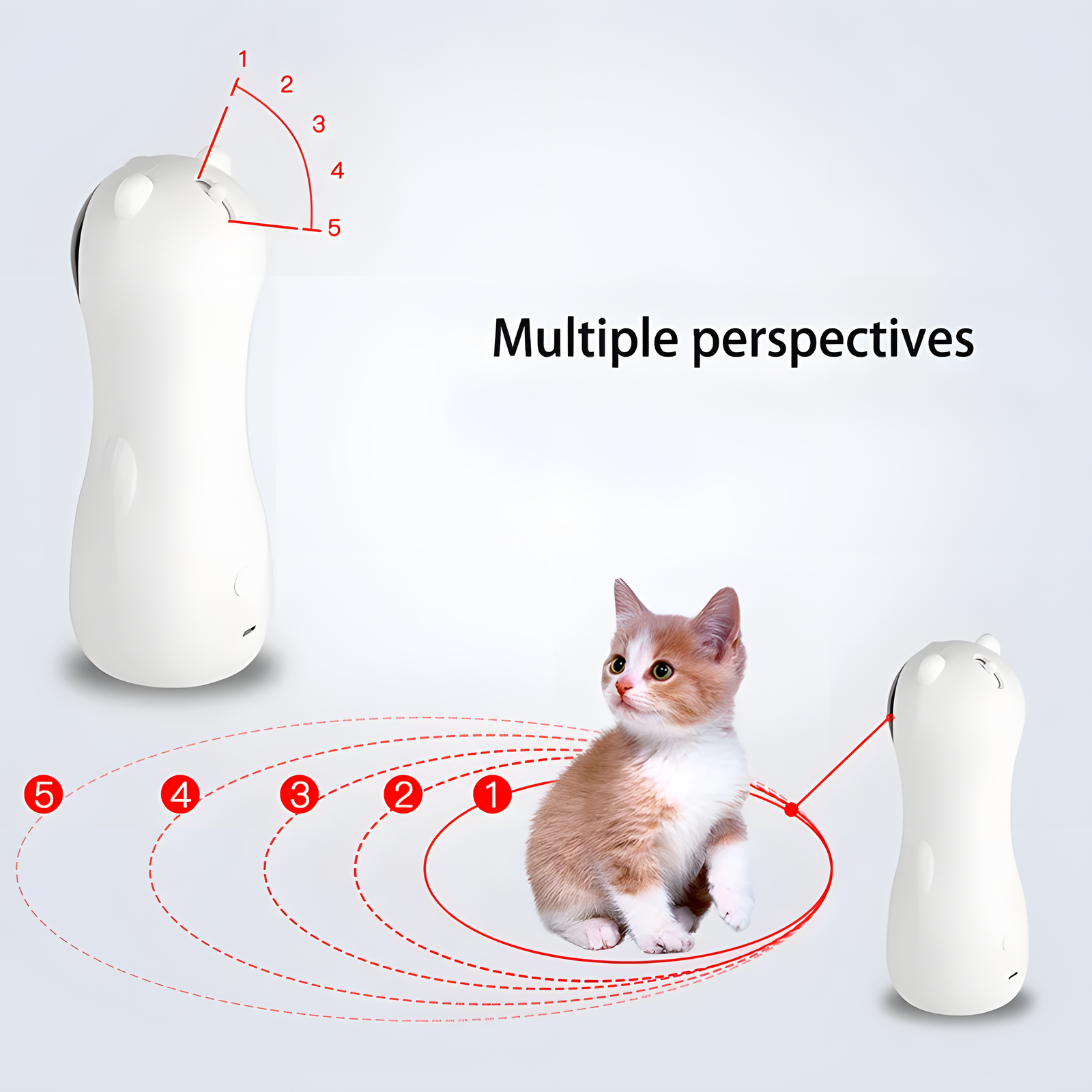 Automatic Laser Cat Toy Bear Shape with Timer Function