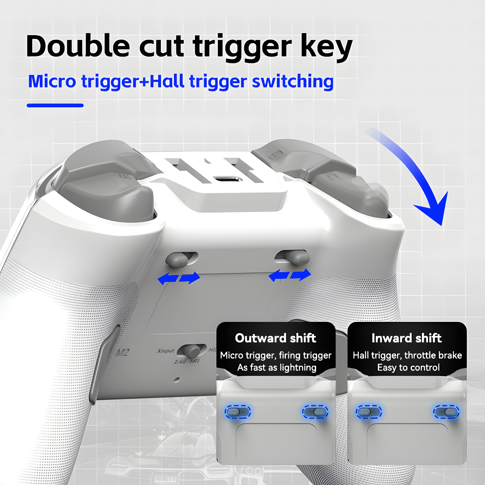 Wireless Game Controller with Charging Dock – PC Switch iOS