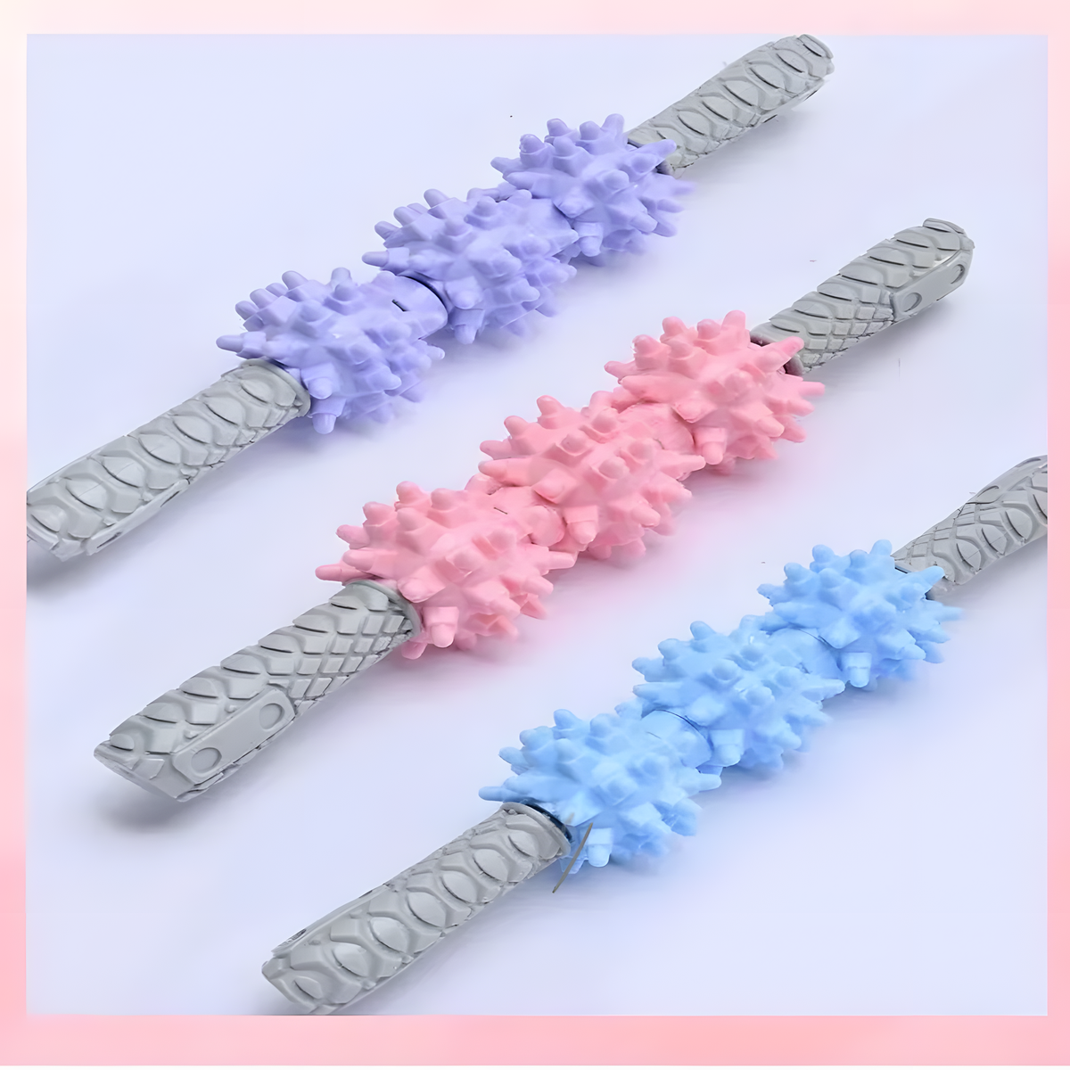 Spiked Massage Roller for Legs, Post-Workout Routine, 4 Colors