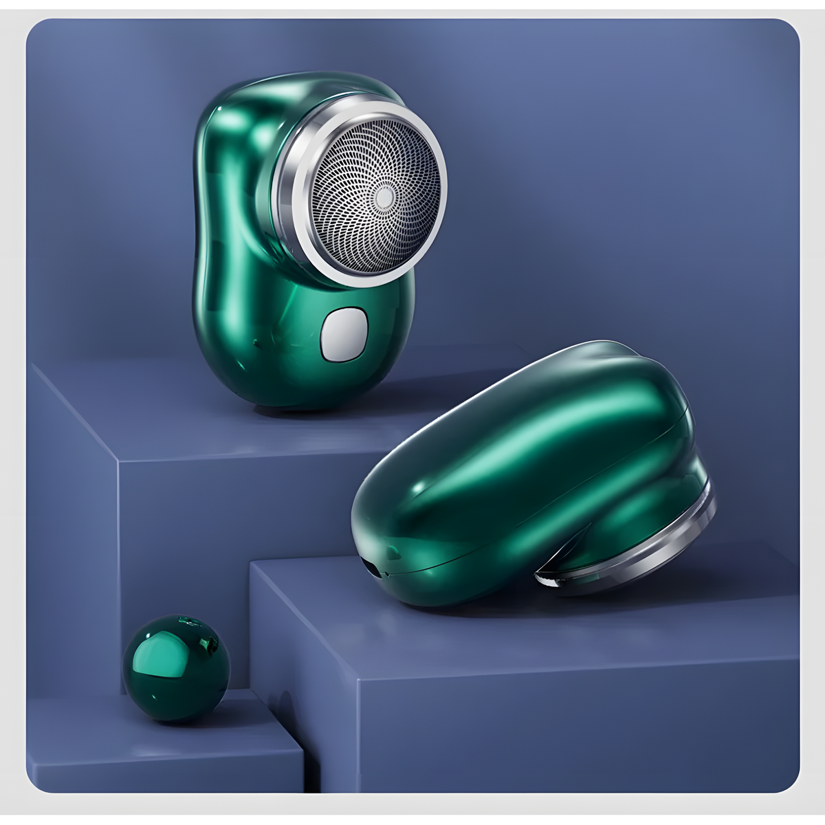 Compact Rechargeable Electric Shaver with Washable Foil Head