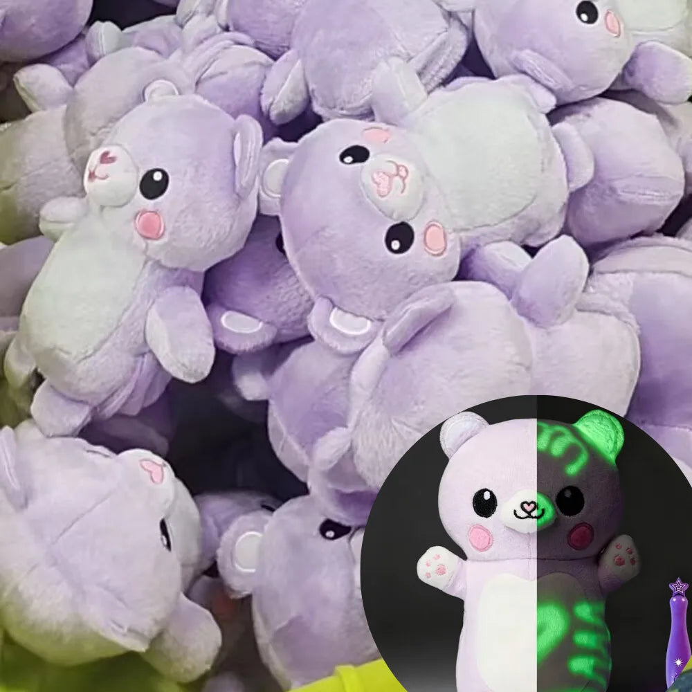 Glow Drawing Plush Toy with Light Pen for Kids 15-18cm