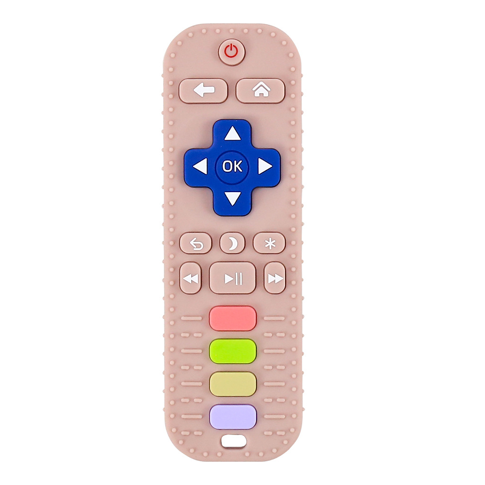 Silicone Remote-Shaped Baby Teether – Multiple Colors & 3-Pack