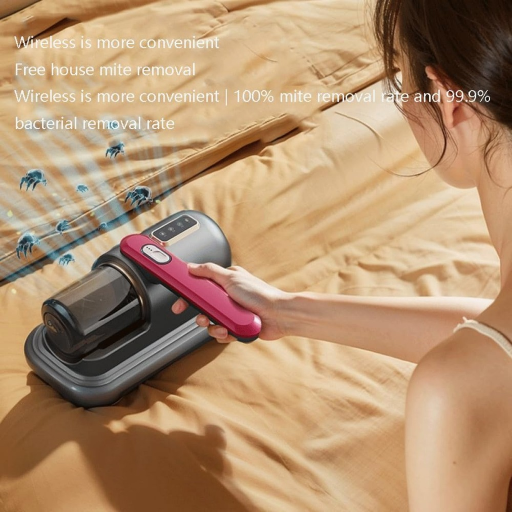 Cordless Mite Vacuum Cleaner with UV Light & Display – 3 Colors