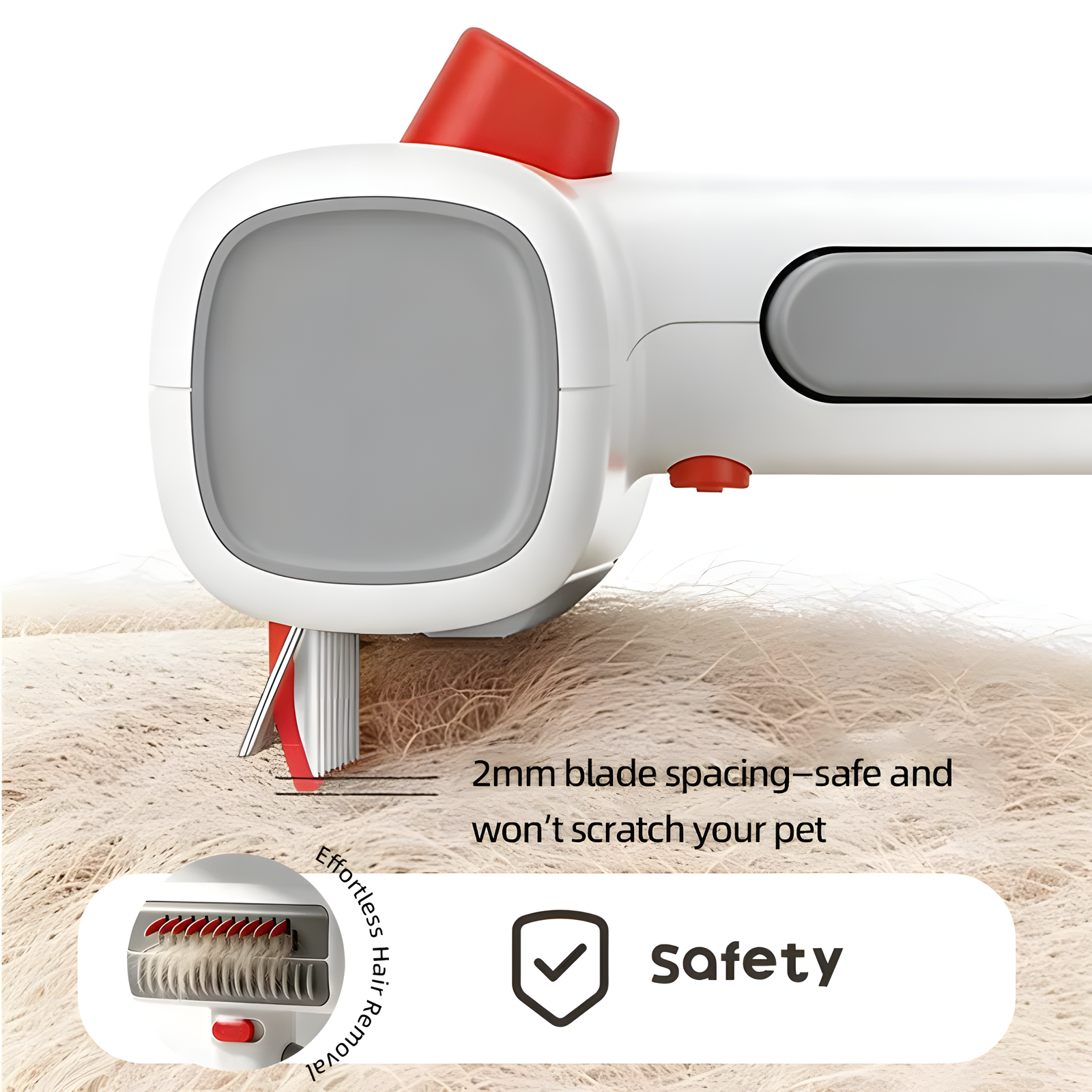Two-in-One Pet Grooming Comb for Dogs & Cats Detangler